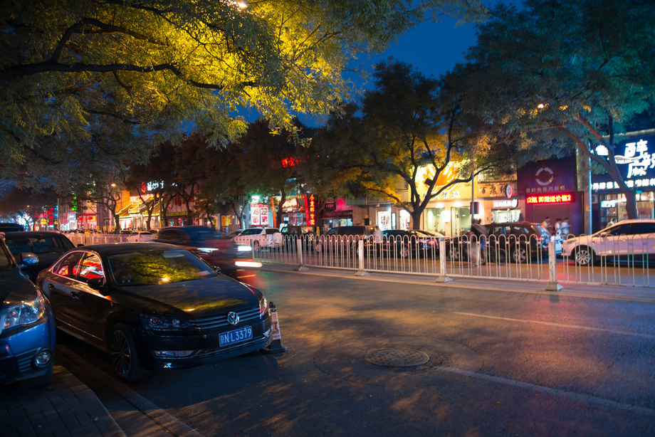 北京街市夜景照片