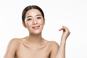 青年女人妆面图片