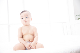 可爱男婴儿