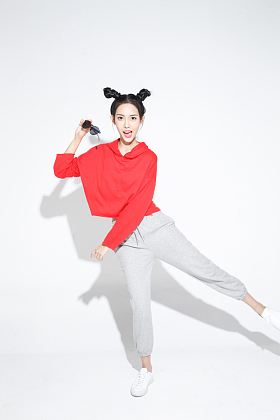 可爱的青年女人照片