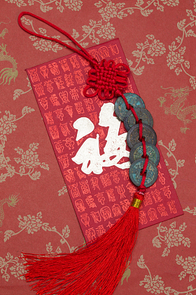 铜钱和红包图片