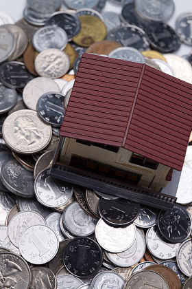 硬币和房屋模型
