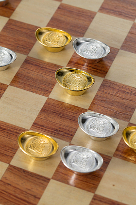 金元宝和银元宝图片