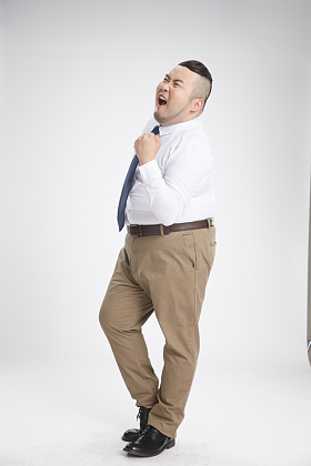 商务胖男人图片