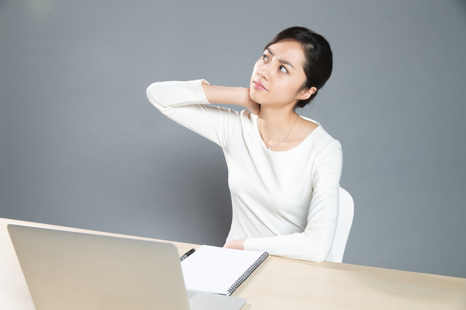 疲劳的女白领 疲劳的女白领