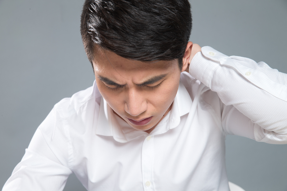 疲劳的商务男白领 疲劳的商务男白领