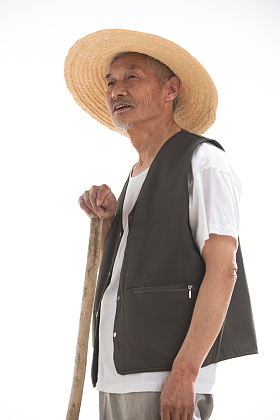 老年人农民肖像照片