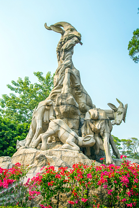 广东省广州越秀公园五羊雕塑