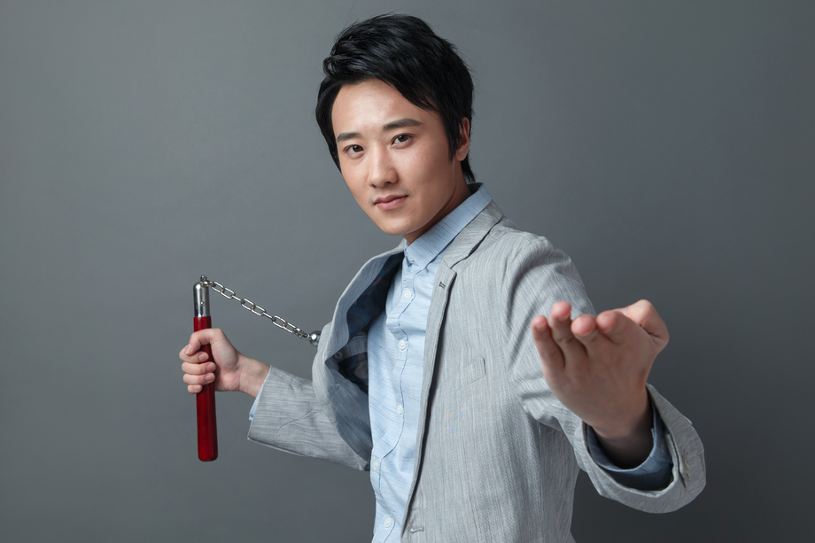 功夫男白领图片