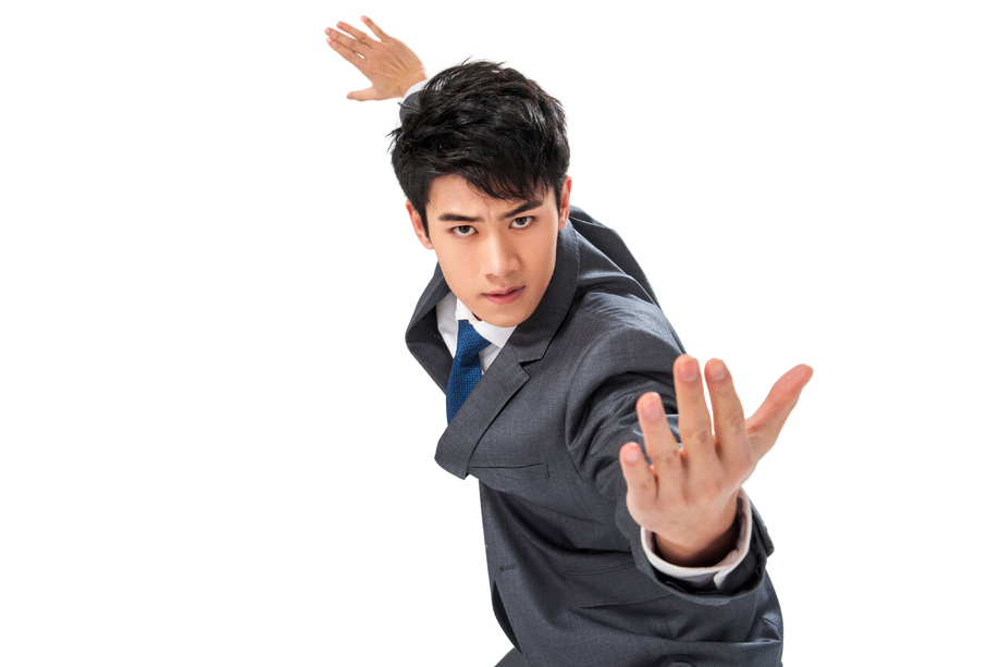 功夫男白领图片