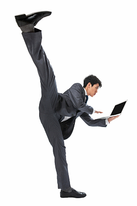 功夫男白领图片