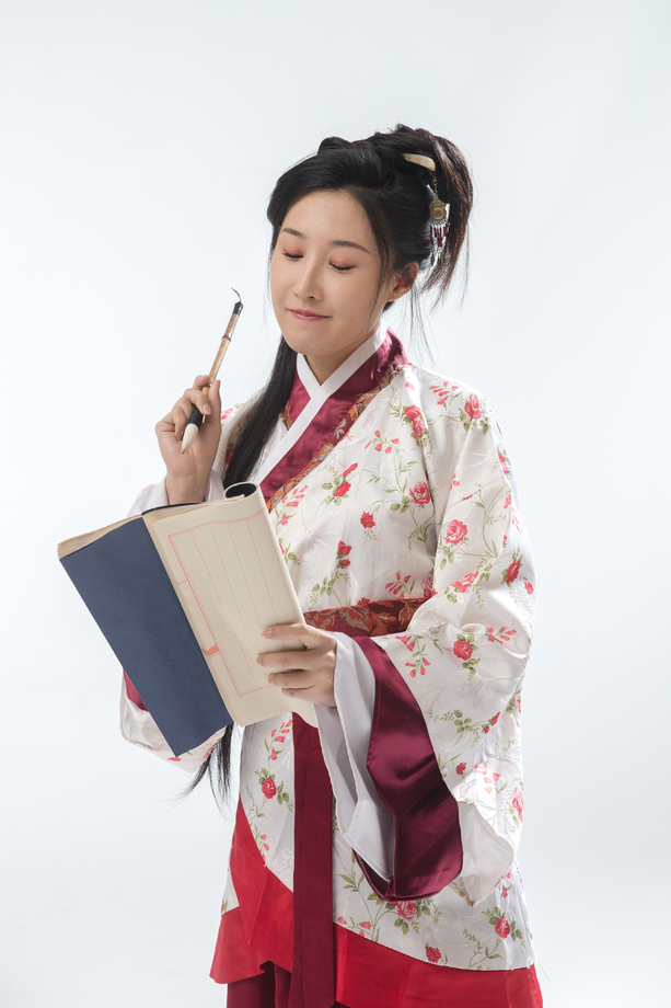 古装美女写字 古装美女写字