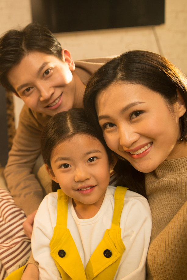 幸福的一家三口