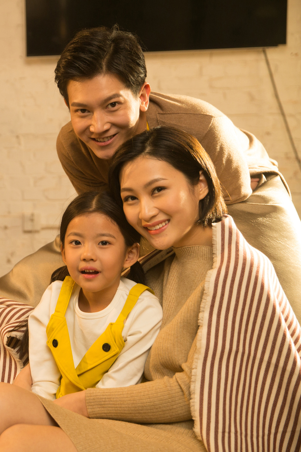 幸福的一家三口