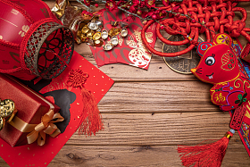 新年静物图片
