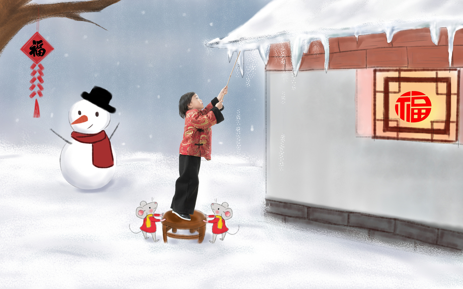 小男孩穿新衣服庆祝新年图片 小男孩穿新衣服庆祝新年图片