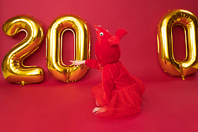 可爱的小朋友过新年图片