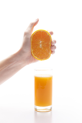 自制橙汁图片