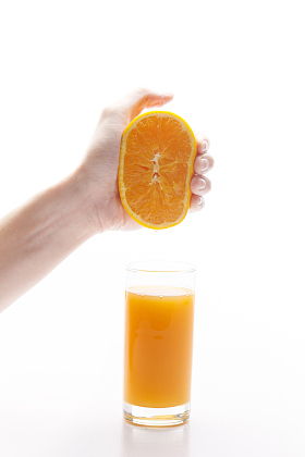 自制橙汁图片