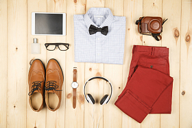 男性个人随身用品照片