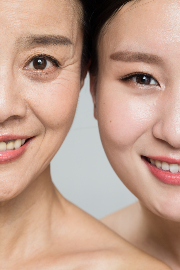 母女眼睛特写照片 母女眼睛特写照片