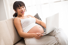 孕妇使用电脑