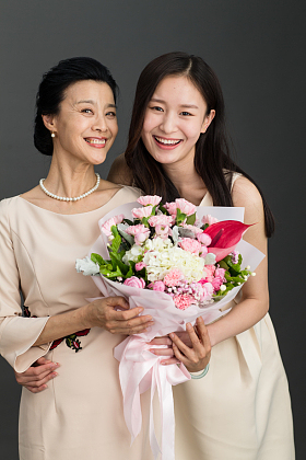 幸福母女图片