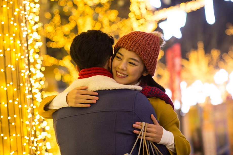 快乐情侣逛街购物 快乐情侣逛街购物