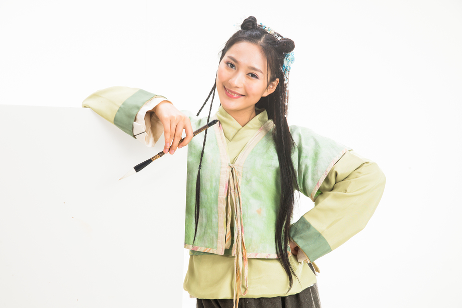 可爱的古典美女图片