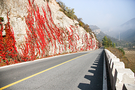 北京郊区的公路照片
