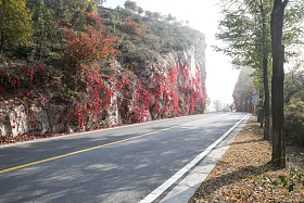 北京郊区的公路照片