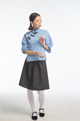 复古青年女人