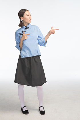复古青年女人