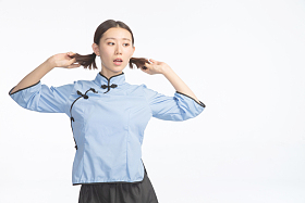 复古青年女人照片