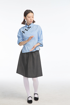 复古青年女人图片