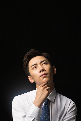 商务青年男人的肖像