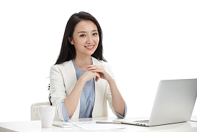 年轻商务女性图片