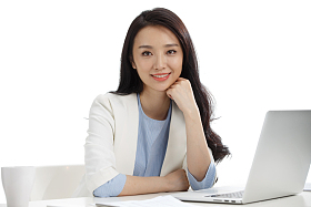 年轻商务女性图片