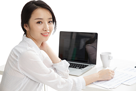 年轻商务女性图片