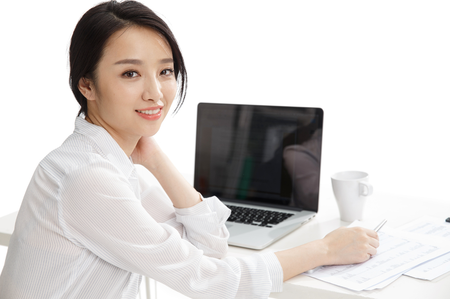 年轻商务女性图片