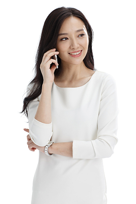 商务女人打电话