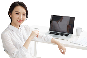 年轻商务女性图片