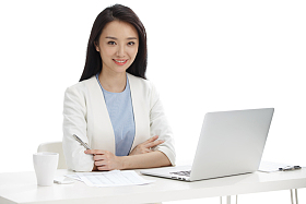 年轻商务女性图片