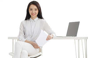 年轻商务女性图片