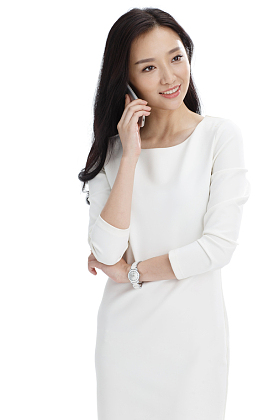 商务女人打电话