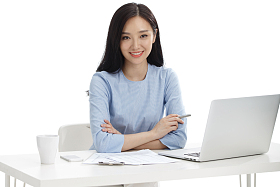 年轻商务女性图片