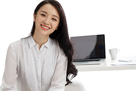 年轻商务女性照片