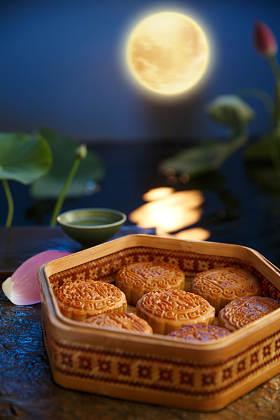 中秋节月饼照片