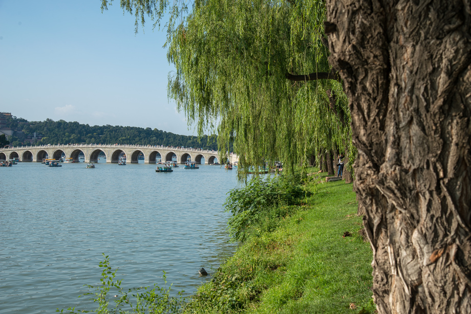 北京颐和园昆明湖照片 北京颐和园昆明湖照片