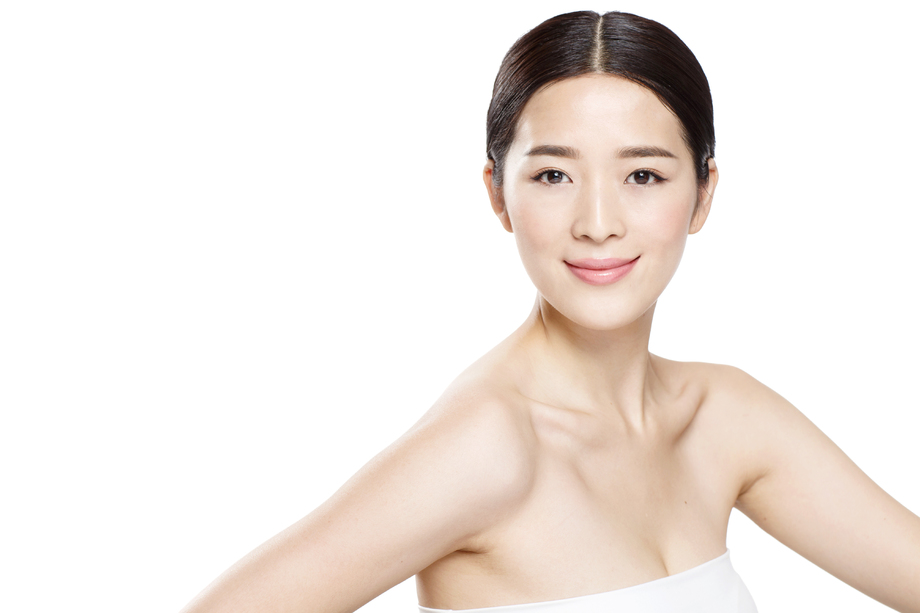 青年女人妆面肖像
